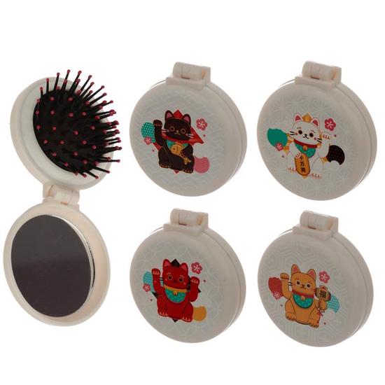 összecsukható hajkefe maneki neko