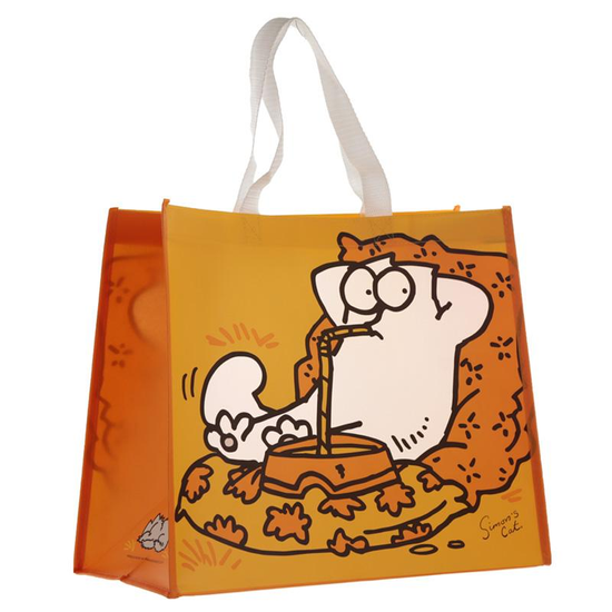 Simon's Cat bevásárlótáska narancs