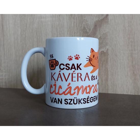 Kávé és cica bögre